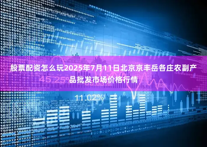 股票配资怎么玩2025年7月11日北京京丰岳各庄农副产品批发市场价格行情
